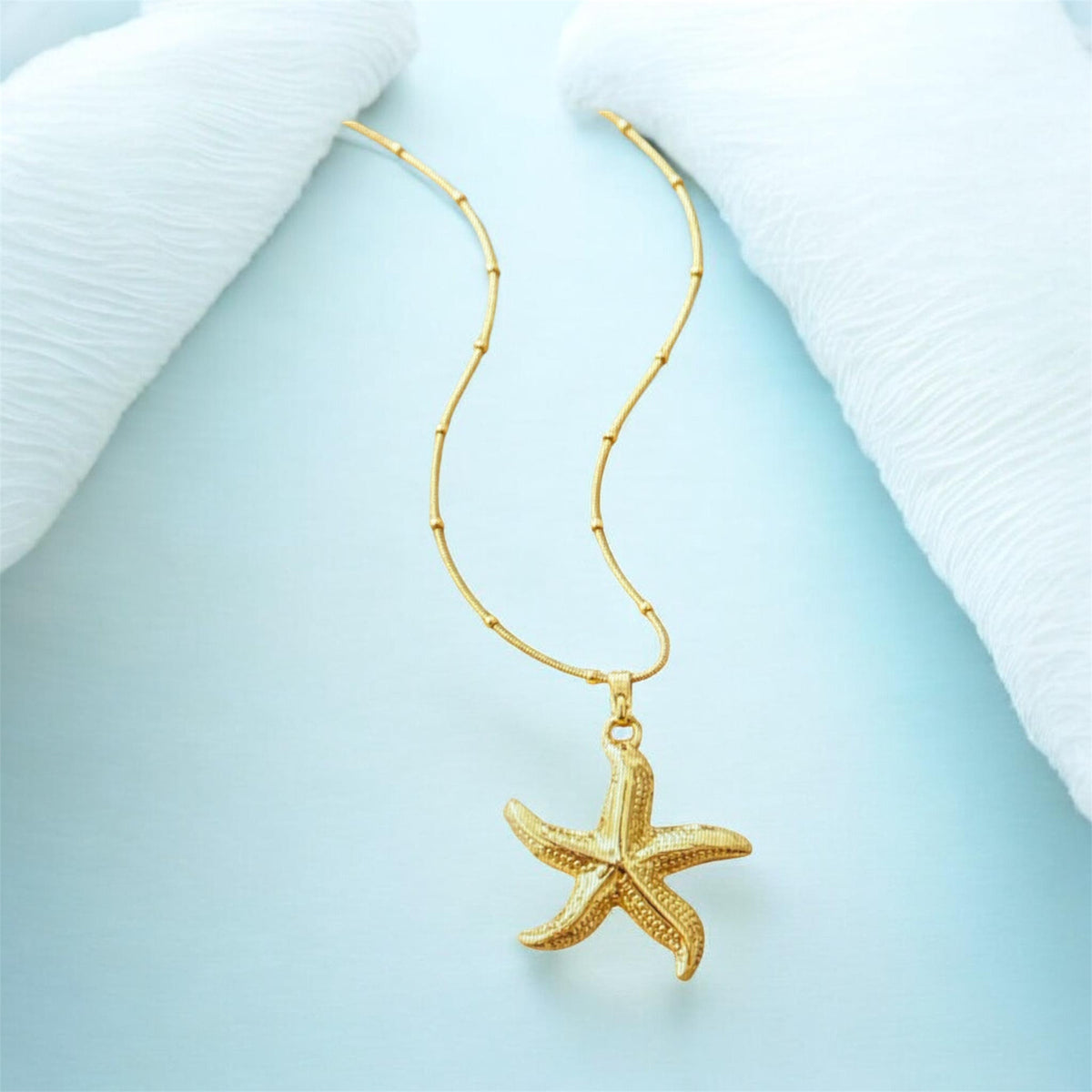 Golden Starfish Necklace