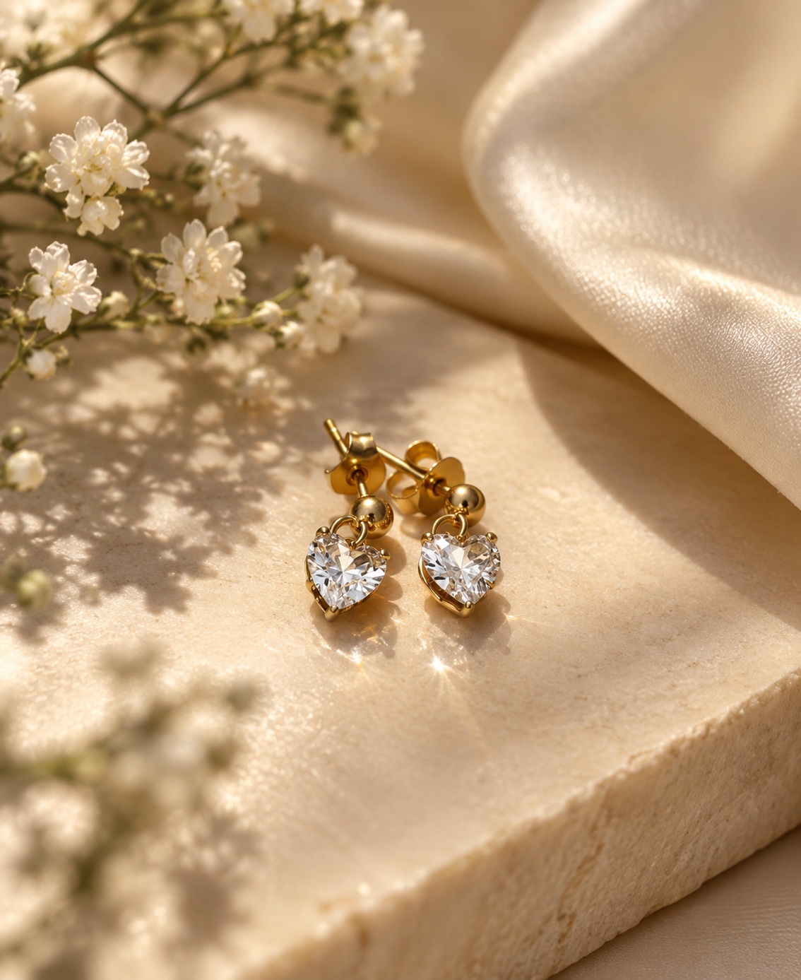 Mini Heart Stud Earrings