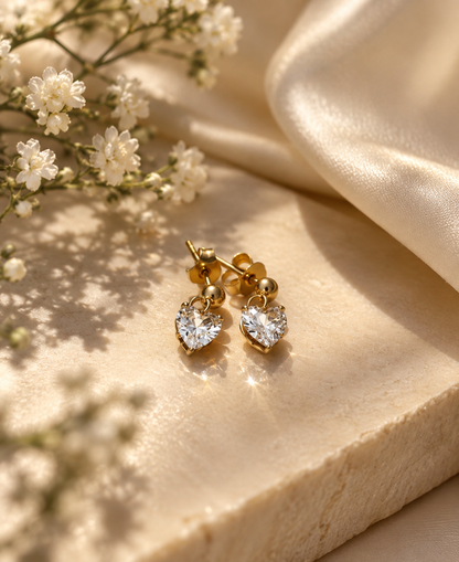 Mini Heart Stud Earrings