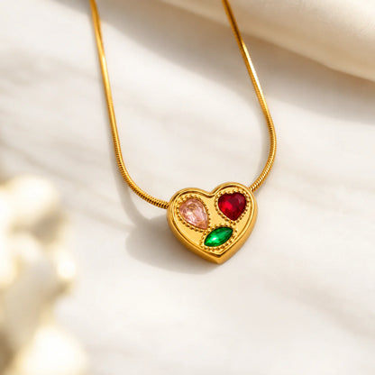 Engraved Heart Necklace