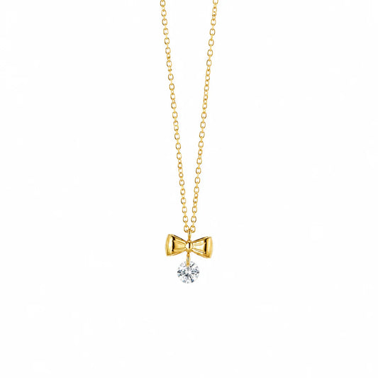Crystal Bow Necklace