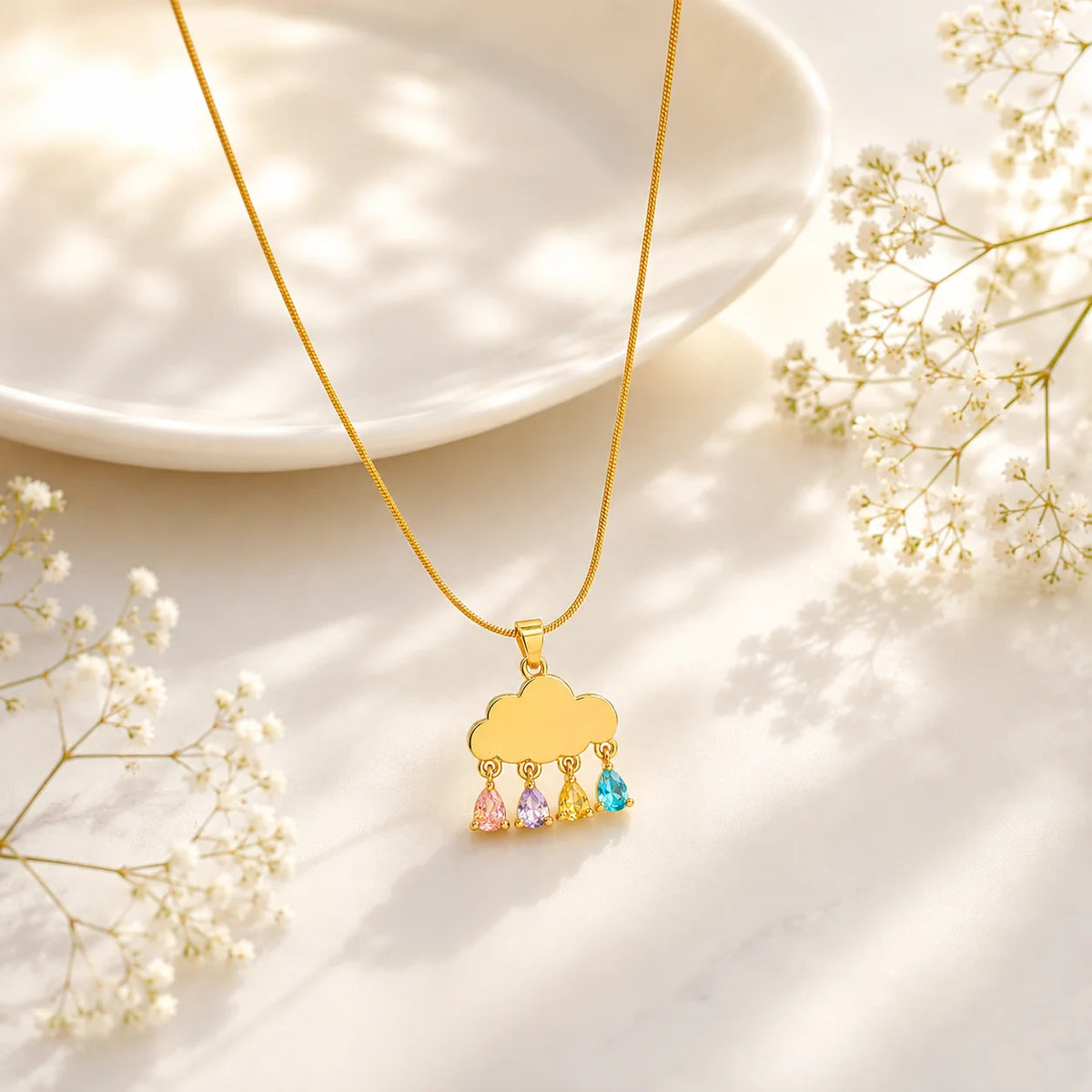 Cloud Drop Necklace