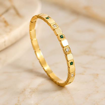 Emerald Square Bracelet