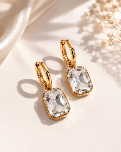 Diamond Hoop Earrings