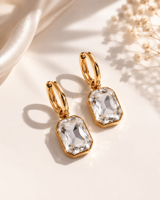 Diamond Hoop Earrings