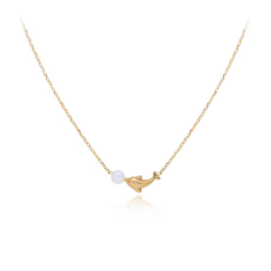 Dolphin Pearl Necklace