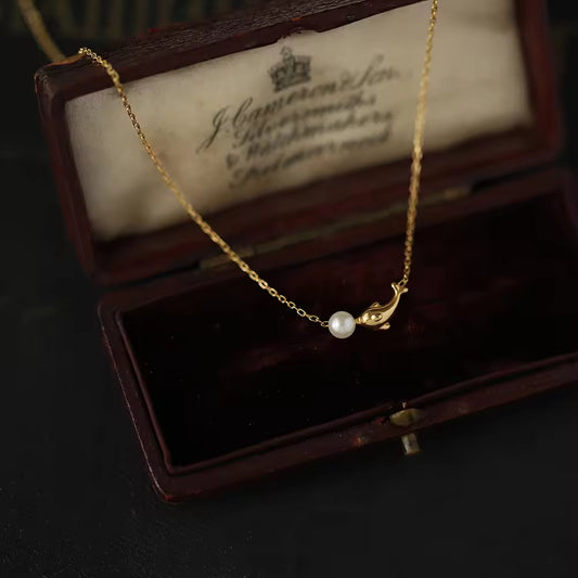 Dolphin Pearl Necklace