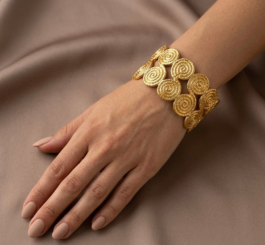Gold Spiral Bracelet