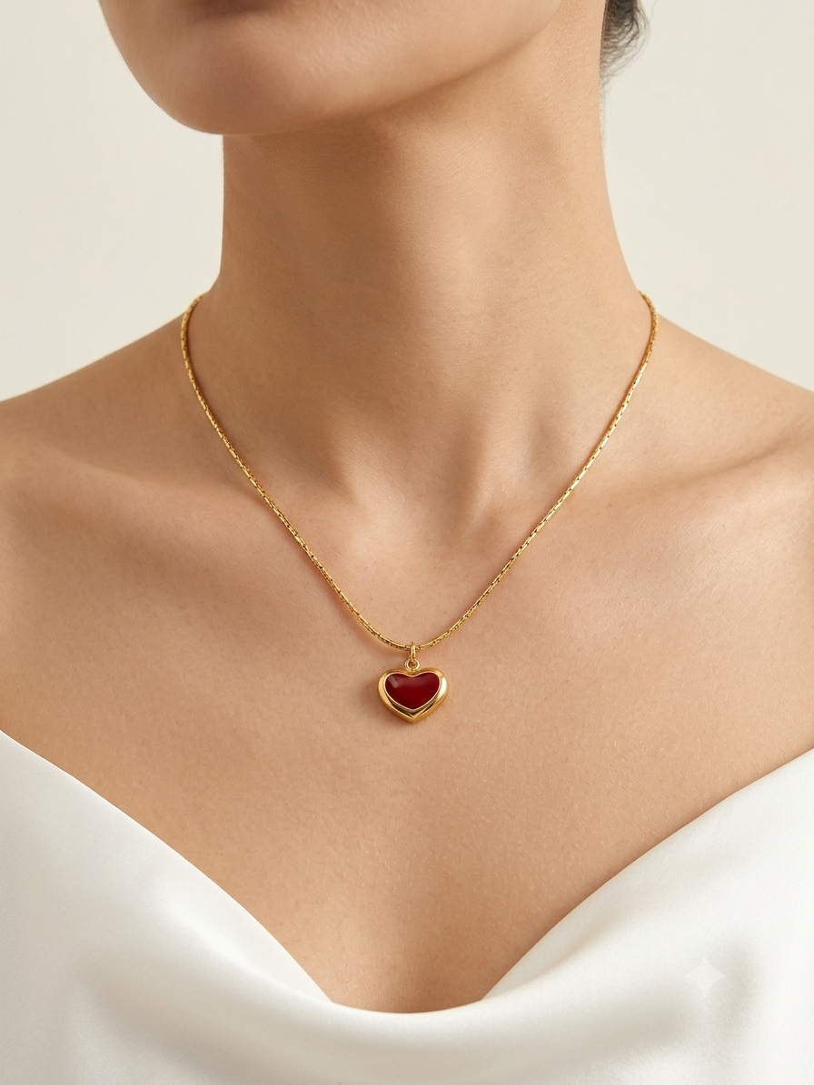 Red Heart Necklace
