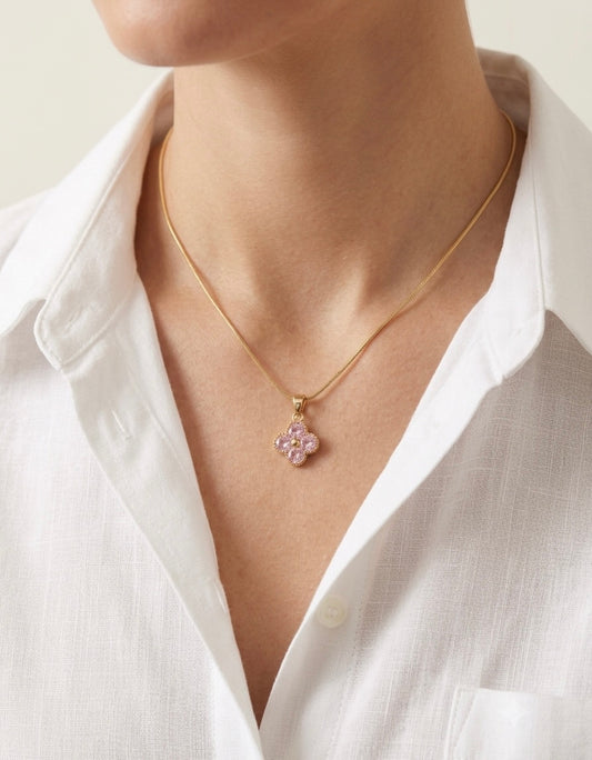 Pink Club Chain Necklace