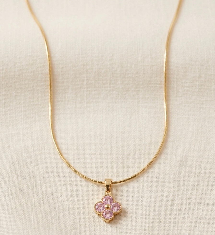 Pink Club Chain Necklace