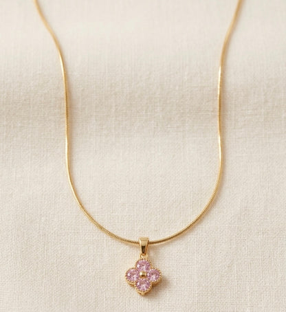 Pink Club Chain Necklace