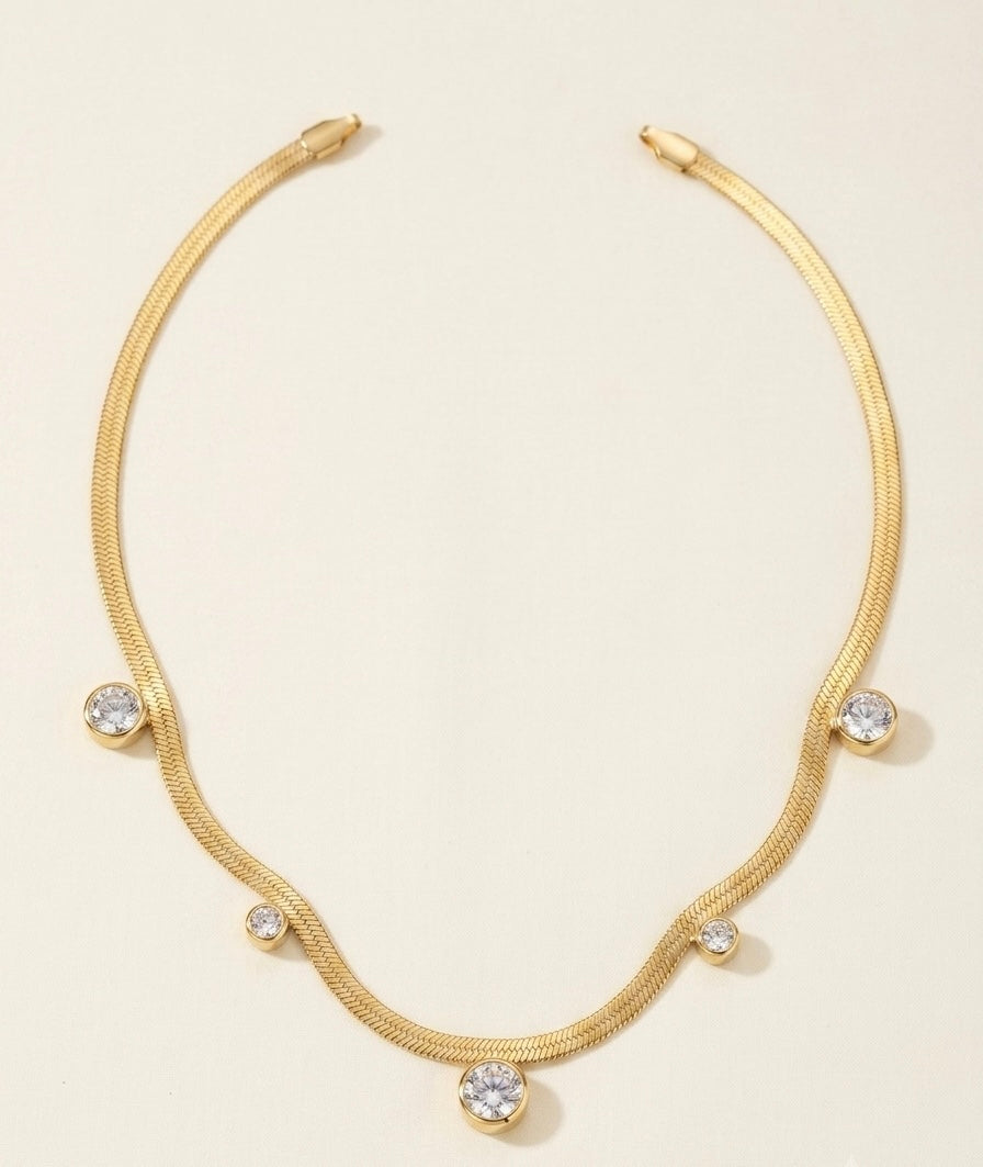 Golden Orbits Necklace