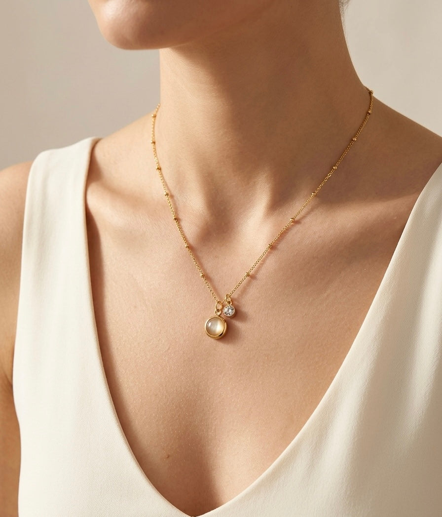 Golden Sands Charm Necklace