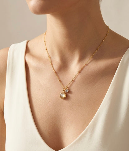 Golden Sands Charm Necklace
