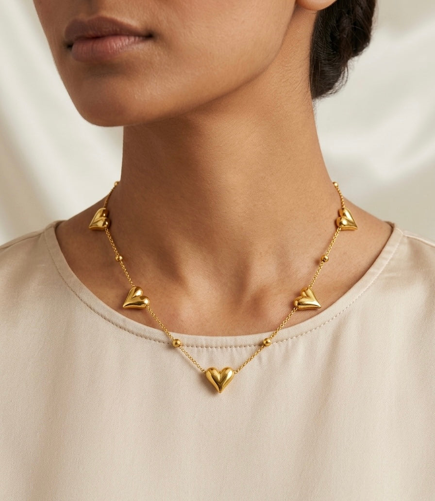Linked Hearts Necklace