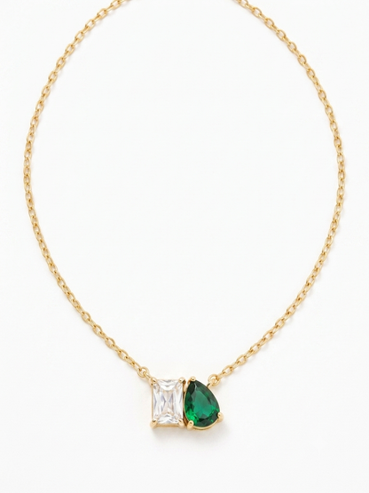 Emerald Duo Necklace