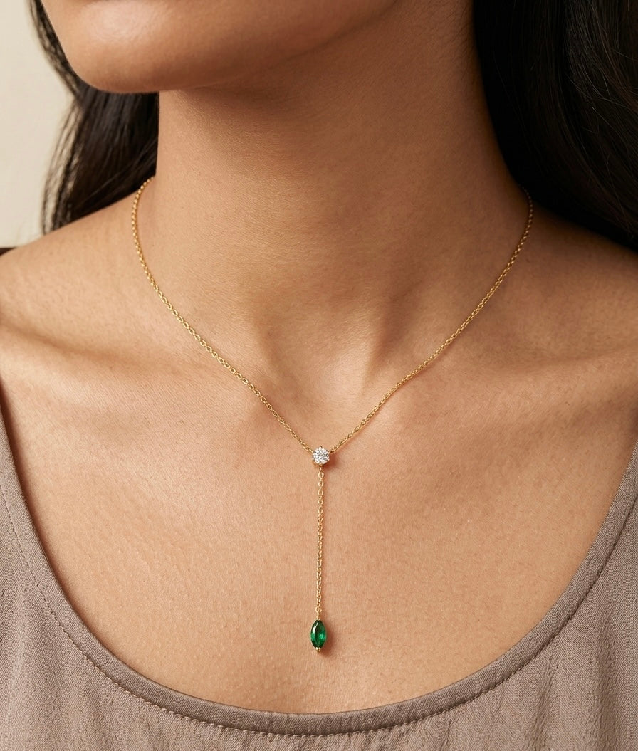 Emerald Whisper Necklace