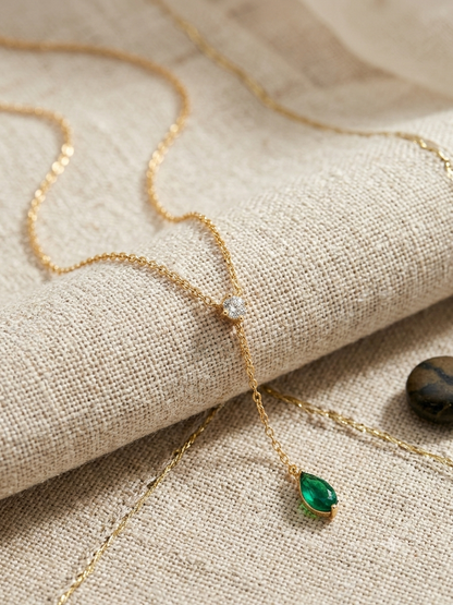 Emerald Whisper Necklace