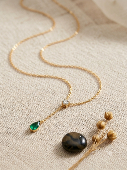 Emerald Whisper Necklace