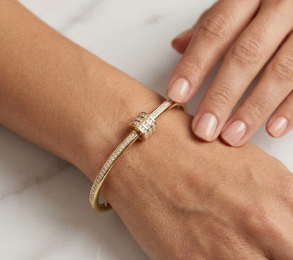 Crystal Wrap Bangle Bracelet