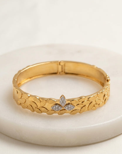Petal Gold Bangle Bracelet
