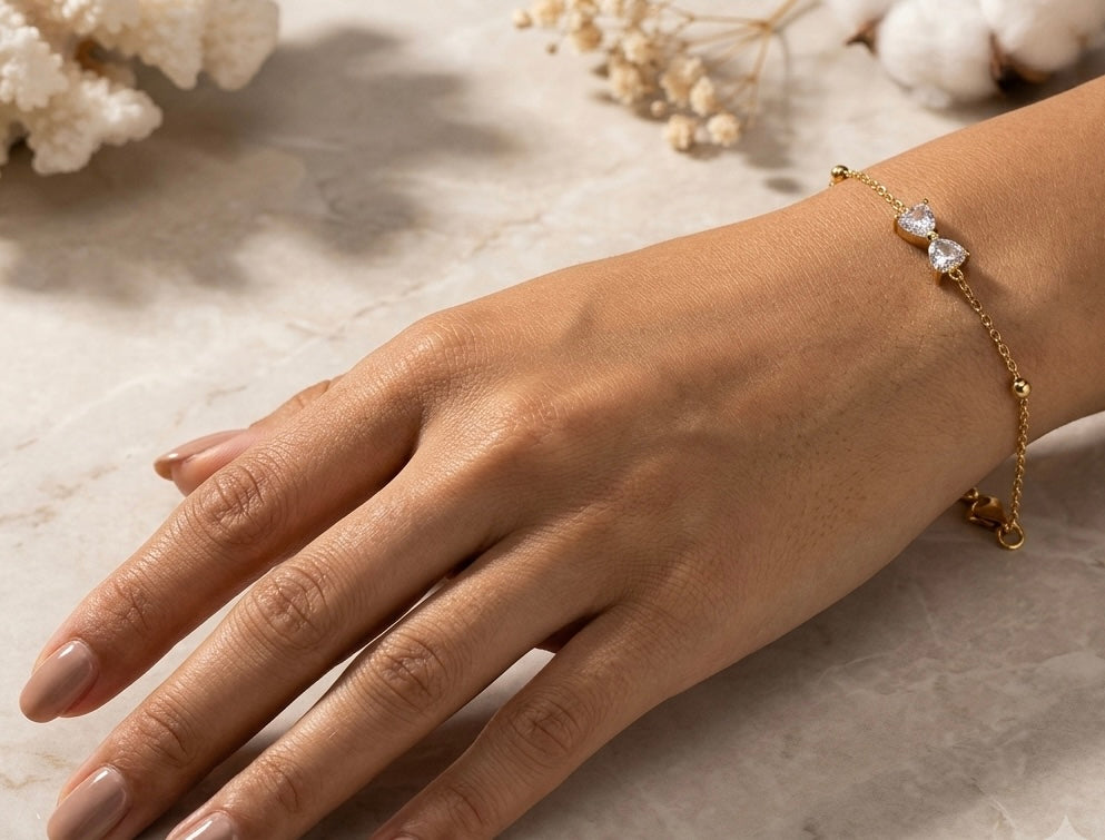 Crystal Bow Bracelet
