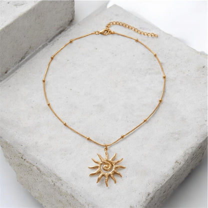 Spiral Sun Necklace