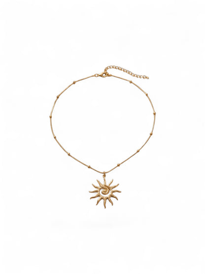 Spiral Sun Necklace