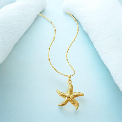 Golden Starfish Necklace