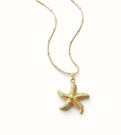 Golden Starfish Necklace