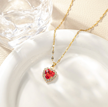 Lolita Ruby Heart Necklace