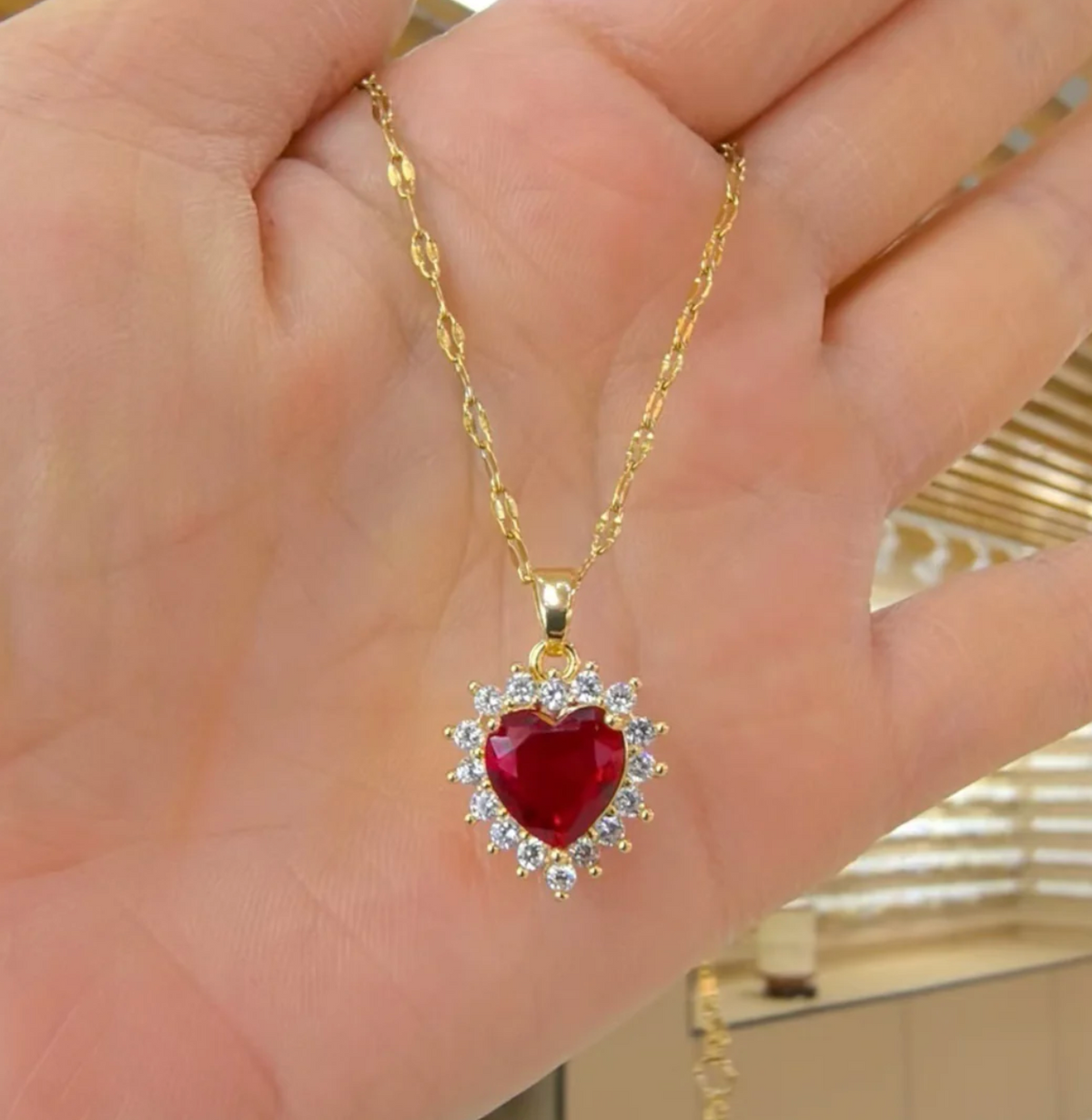 Lolita Ruby Heart Necklace