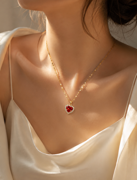Lolita Ruby Heart Necklace