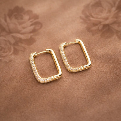 Crystal Frame Earrings