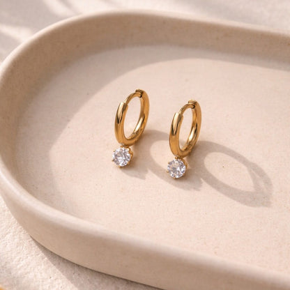 Diamond Whisper Hoop Earrings