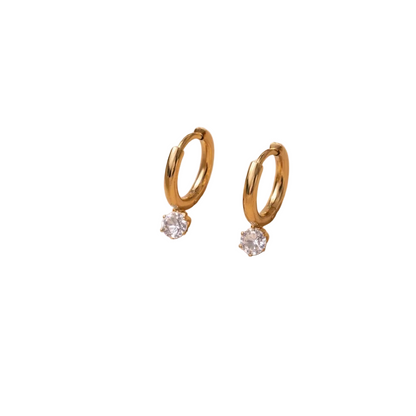 Diamond Whisper Hoop Earrings