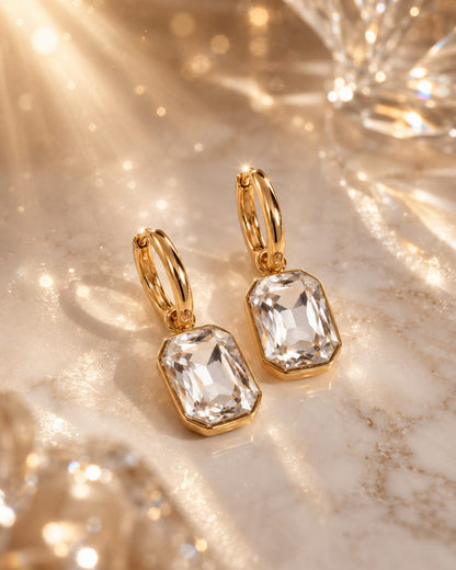 Diamond Hoop Earrings