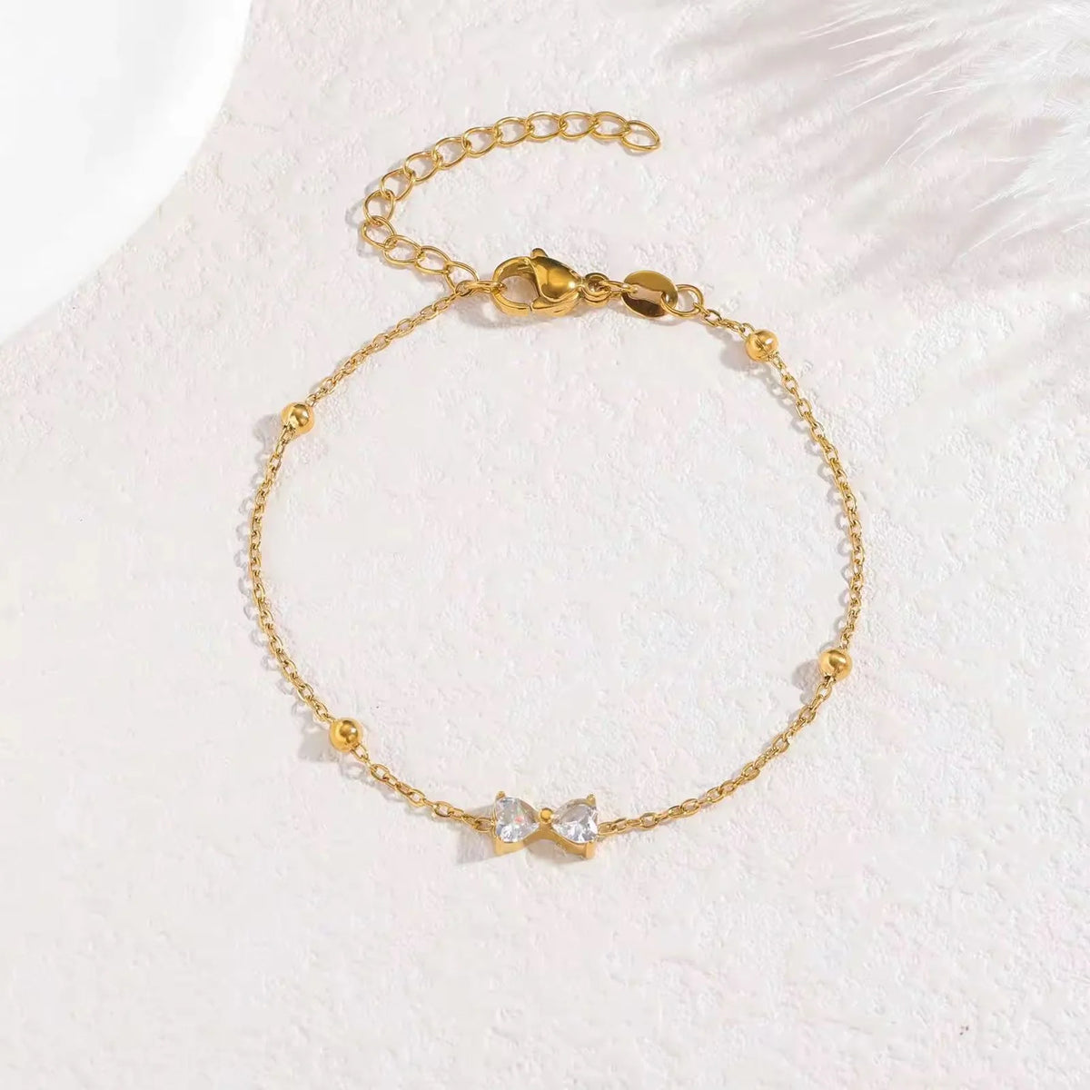 Crystal Bow Bracelet