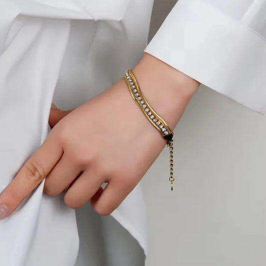 Radiant triple layer Bracelet