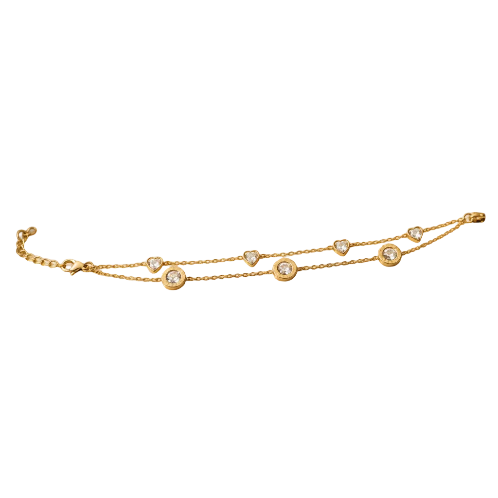 Double Strand Bracelet - Marble Flat Lay