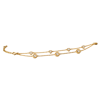 Double Strand Bracelet - Marble Flat Lay