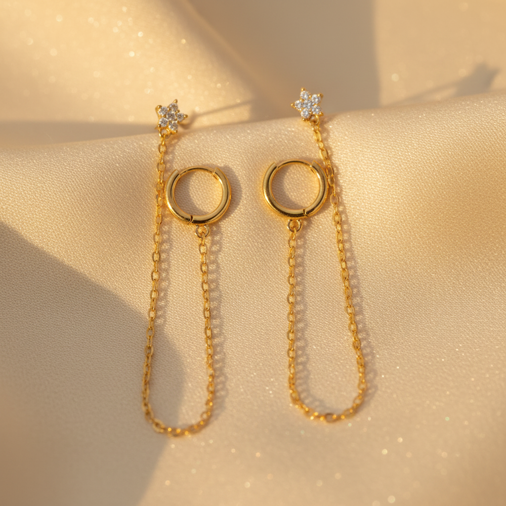 Fern Link Earrings - Silk Setup