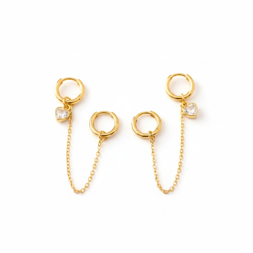 Halo Duo Earrings – Silk Flat Lay