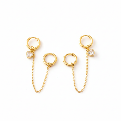 Halo Duo Earrings – Silk Flat Lay
