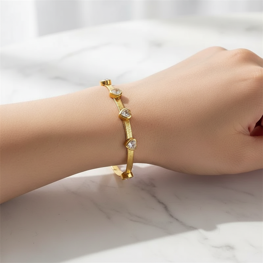 Heart Bracelet - Corrected Heart Alignment Try-On