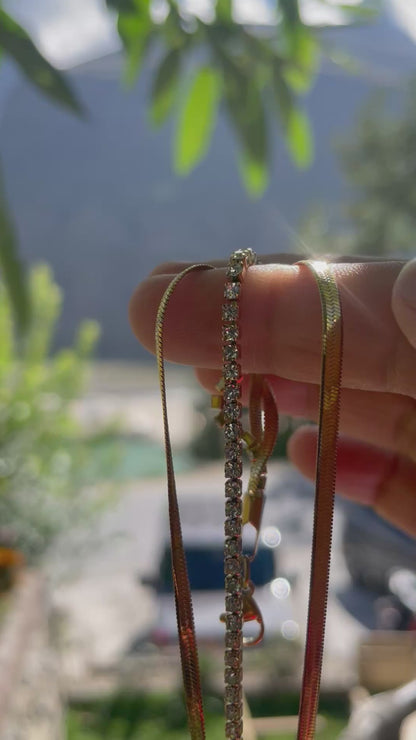 Radiant triple layer Bracelet
