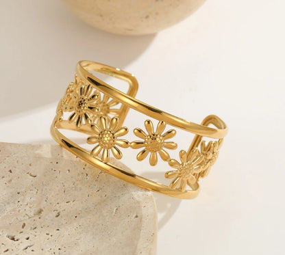 Floral Cuff Bracelet