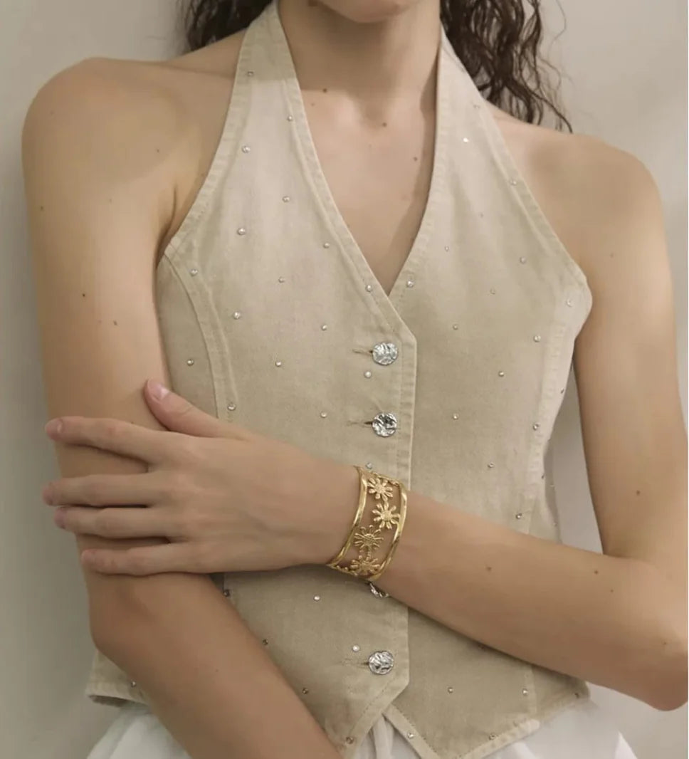 Floral Cuff Bracelet