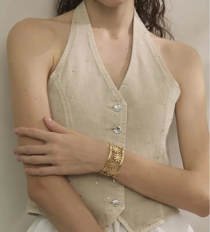 Floral Cuff Bracelet